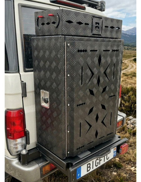 COFFRE ALUMINIUM 160L DIM. 600X350X800 MM