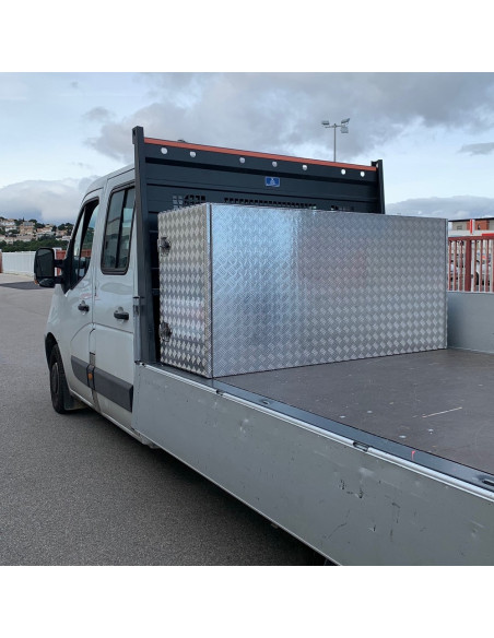 COFFRE ALUMINIUM 2 OUVERTURES 1000L DIM. 1900 X 600 X 900 MM