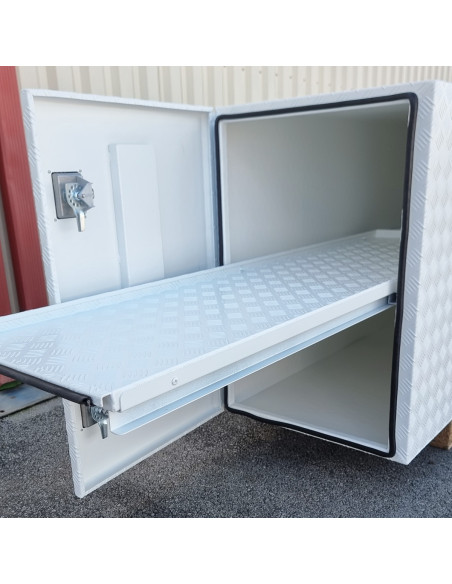 COFFRE ALUMINIUM 2 OUVERTURES 1000L DIM. 1900 X 600 X 900 MM