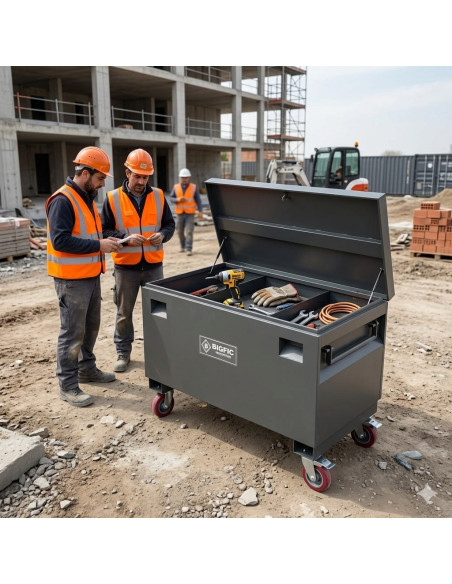 COFFRE DE CHANTIER 430L DIM. 1220 X 610 X 700 MM