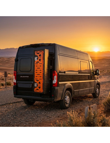 SUPPORT ACCESSOIRES PORTE COFFRE 51953 FINITION ORANGE (RAL 2004) FINE TEXTURE