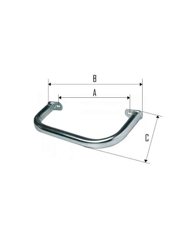 PARE CYCLISTE ARRIÈRE 655 X 750 X 250 MM
