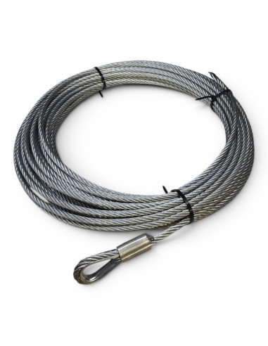 CABLE ACIER DIAMETRE 8 MM LONGUEUR 24 M