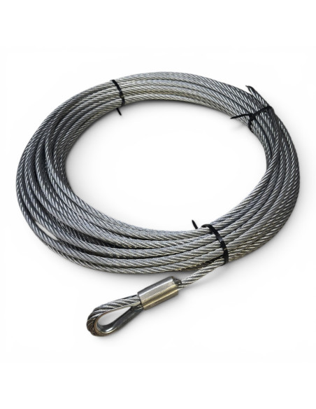 CABLE ACIER DIAMETRE 8 MM LONGUEUR 24 M
