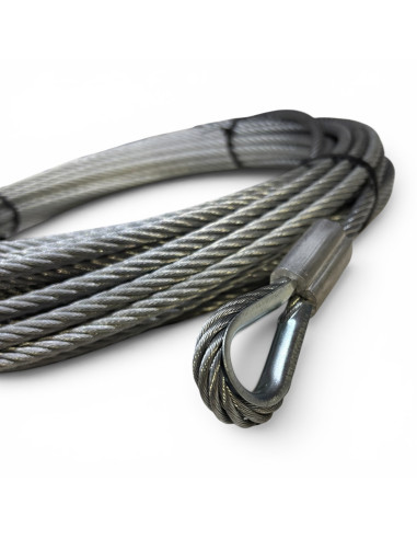 CABLE ACIER DIAMETRE 8 MM LONGUEUR 24 M