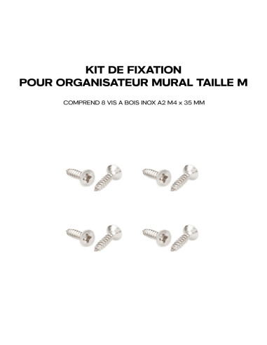 KIT DE FIXATION POUR ORGANISATEUR MURAL TAILLE...