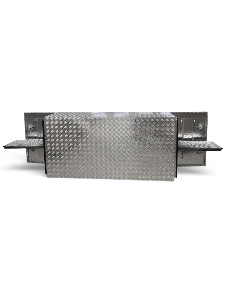 COFFRE ALUMINIUM 2 OUVERTURES 1000L DIM. 1900 X 600 X 900 MM