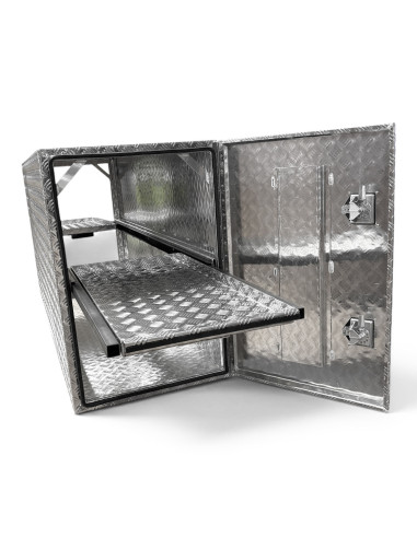 COFFRE ALUMINIUM 2 OUVERTURES 1000L DIM. 1900 X...