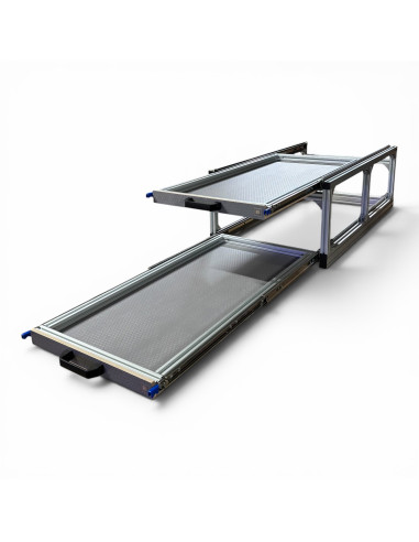 PLATEAU COULISSANT DOUBLE ALUMINIUM 550 X 1000...