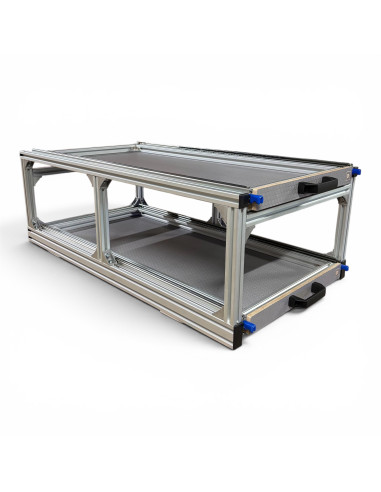 PLATEAU COULISSANT DOUBLE ALUMINIUM 550 X 1000...