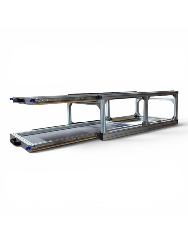 PLATEAU COULISSANT DOUBLE ALUMINIUM 550 X 1000...