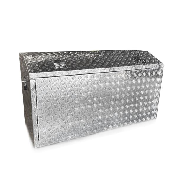 Coffre aluminium 3 ouvertures - double plateaux coulissants 1400 x 530 x 750 mm