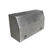 Coffre aluminium oblique atelier 650L Dimensions 1450 x 550 x 850 mm - étagère amovible