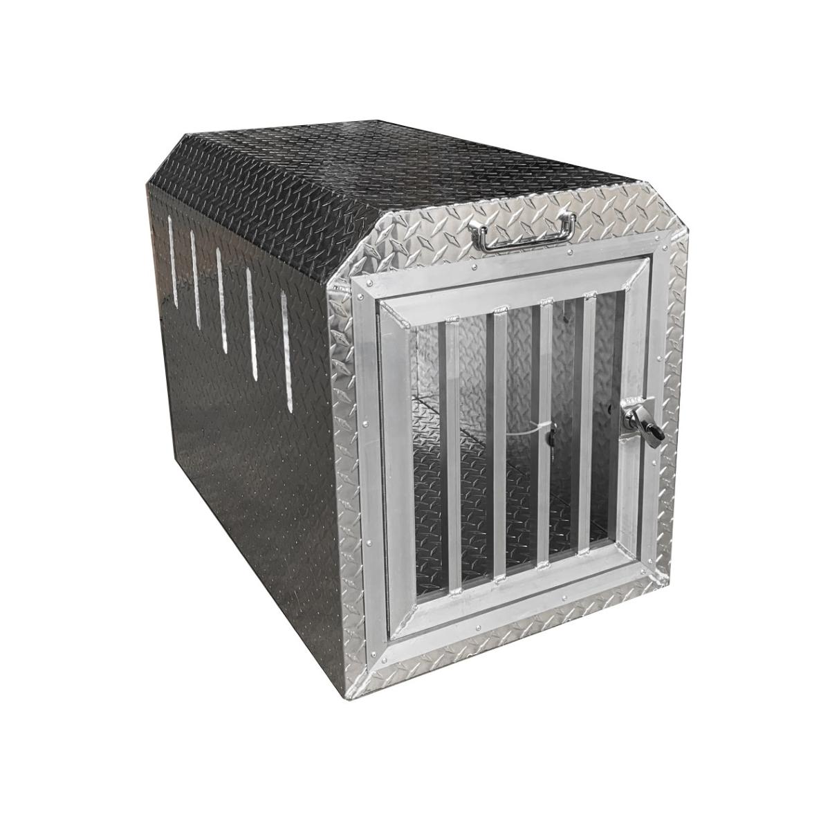 Cage en aluminium pour le transport d'un chien