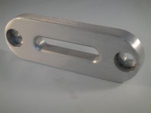 Ecubier Aluminium Longueur 150 mm - Entraxe 123 mm