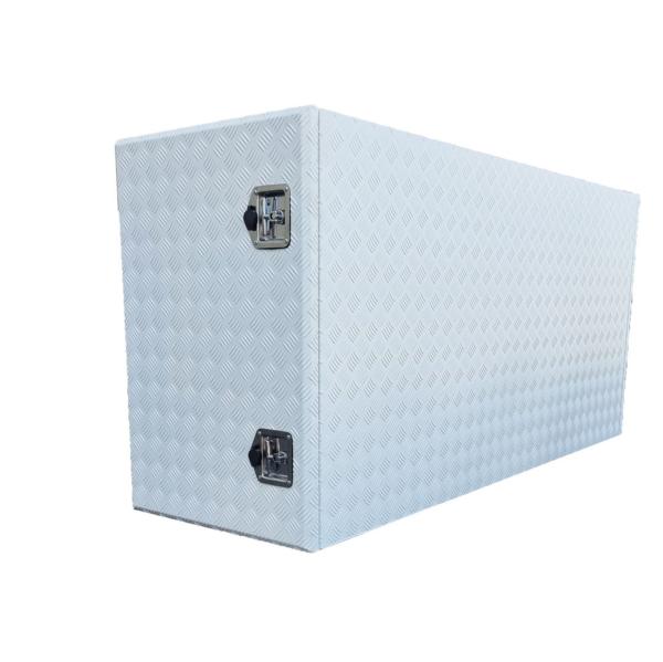 Coffre aluminium 2 ouvertures 1000L Dim. 1900 x 600 x 900 mm  - White Edition