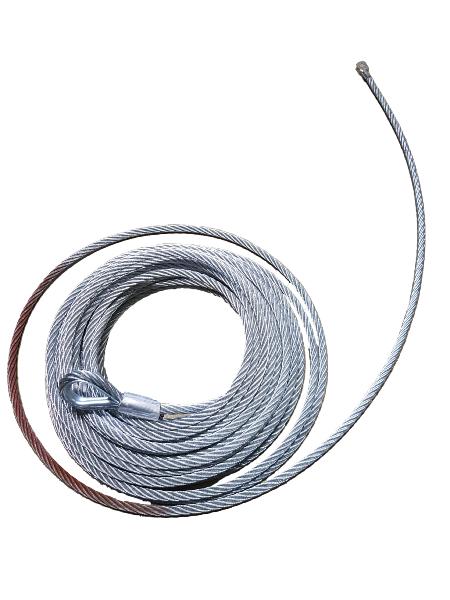Câble acier pour treuil électrique Ø 12 mm x 22 mm (Convient pour treuil réf.03084C)
