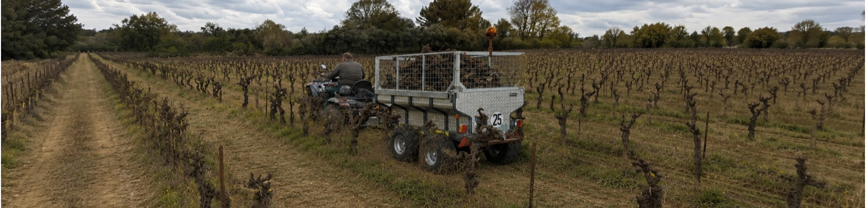 Remorque quad pour vignoble : quelles dimensions ?